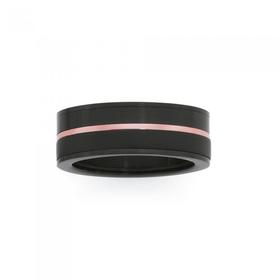 Steel-Black-Rose-Plate-Centre-Ring on sale