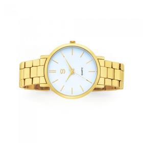 G+Ladies+Gold+Tone+Watch