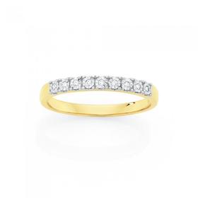 9ct-Gold-Diamond-Anniversary-Band on sale