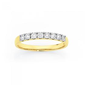 9ct+Gold+Diamond+Anniversary+Band