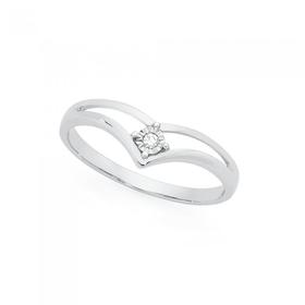 9ct-White-Gold-Diamond-Ring on sale