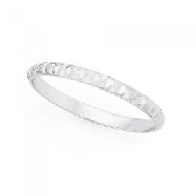 9ct-White-Gold-Fine-Stacker-Ring on sale