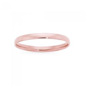 9ct-Rose-Gold-Half-Round-Stacker-Ring on sale