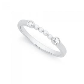 Silver-Bezel-Set-CZ-Fine-Bead-Friendship-Ring on sale