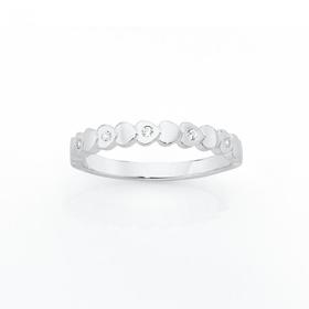 Silver-Alternate-CZ-Heart-Bezel-Stacker-Ring on sale