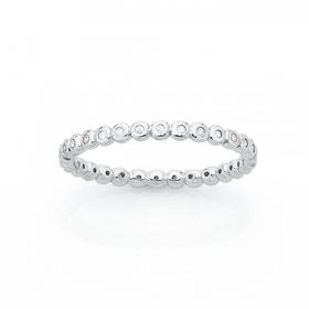 Silver-CZ-Fine-Bezel-Stacker-Ring-Size-O on sale