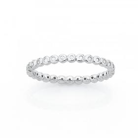 Sterling-Silver-Round-Cubic-Zirconia-Friendship-Ring on sale