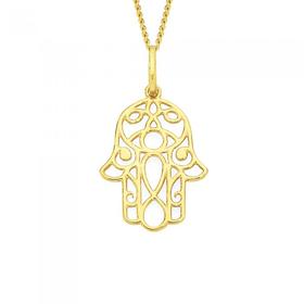 9ct-Gold-Filigree-Hamsa-Hand-Pendant on sale