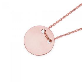 9ct-Rose-Gold-45cm-Disc-Trace-Necklet on sale