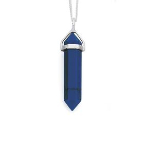 Silver-Synthetic-Lapis-Lazuli-Mystique-Pendant on sale