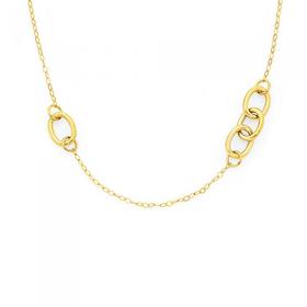 9ct-Gold-70cm-Multi-Rings-Trace-Chain on sale