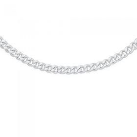 Sterling-Silver-45cm-Medium-Curb-Chain on sale