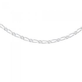 Silver-55cm-11-Figaro-Chain on sale