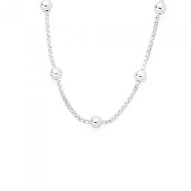 Silver-30cm-Plain-Ball-Choker-Necklet on sale