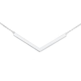 Silver-Geo-Point-Necklet on sale