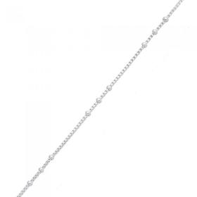 Silver+Ball+and+Chain+Anklet+25cm