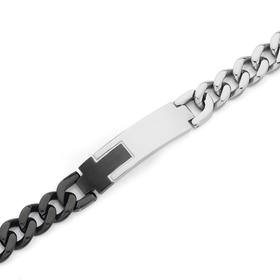 MY-Steel-Black-Steel-Id-Bracelet on sale