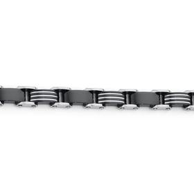 MY-Steel-4-Black-Lines-Bar-Bracelet on sale