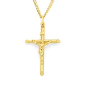 9ct-Gold-42mm-Inri-Crucifix-Pendant on sale
