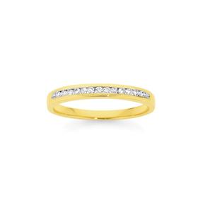 9ct+Gold+Diamond+Band