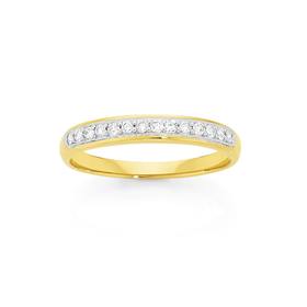 9ct-Gold-Diamond-Anniversary-Band on sale