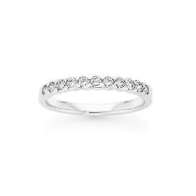 9ct-White-Gold-Diamond-Bezel-Edged-Band on sale