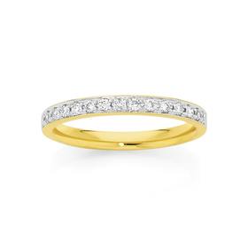 9ct+Gold+Diamond+Anniversary+Band