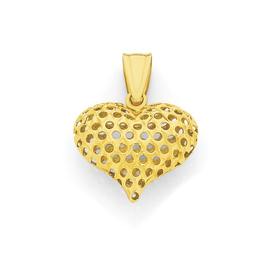 9ct+Gold+Heart+Pendant