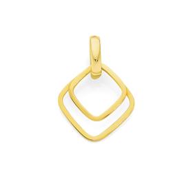 9ct-Gold-Double-Kite-Pendant on sale