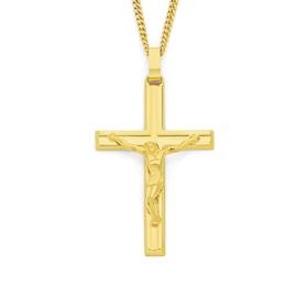 9ct-Gold-Crucifix-Gents-Pendant on sale