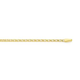 9ct+Gold+50cm+Double+Curb+chain