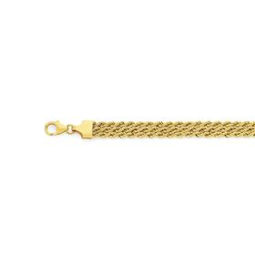 9ct-Gold-19cm-Triple-Rope-Bracelet on sale