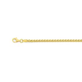 9ct-Gold-19cm-Wheat-Bracelet on sale