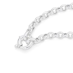 Silver-19cm-Belcher-Bolt-Ring-Bracelet on sale
