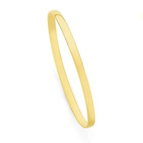 9ct+Gold+65mm+Solid+Bangle