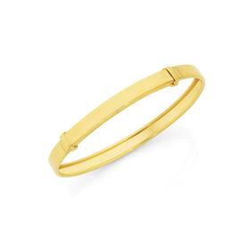 9ct-Gold-40mm-Kids-Expandable-Bangle on sale