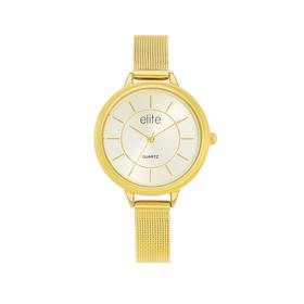 elite+Ladies+Gold+Tone+Watch