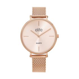 Elite+Ladies+Rose+Tone+Watch