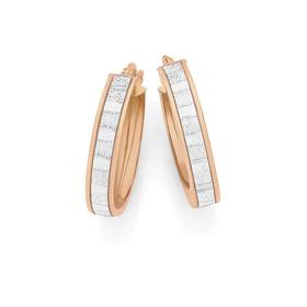 9ct-Rose-Gold-15mm-Stardust-Glitter-Hoop-Earrings on sale