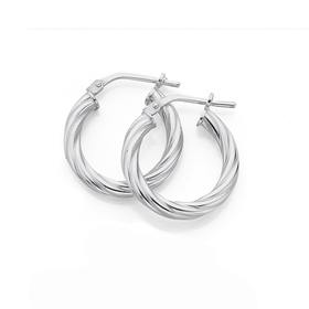 Sterling-Silver-Twist-Hoop-Earrings on sale