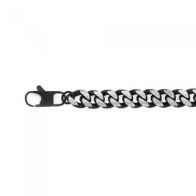 Steel-22cm-Oxidised-Curb-Bracelet on sale