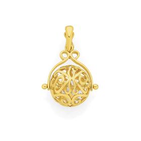 9ct+Gold+Spinner+Ball+Enhancer+Pendant