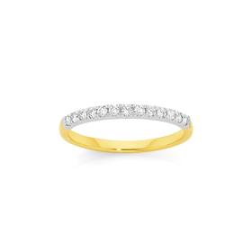 9ct+Gold+Diamond+Band