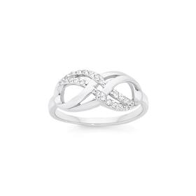 Silver+CZ+Double+Infinity+Ring