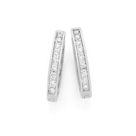 9ct-White-Gold-Diamond-Huggie-Earrings on sale