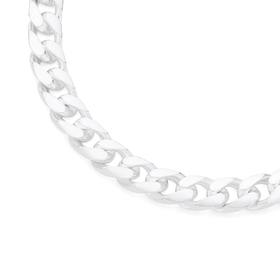 Italian+Made+Silver+55cm+Oval+Solid+Curb+Chain