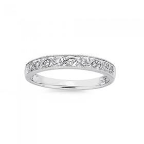 9ct-White-Gold-Diamond-Swirl-Band on sale