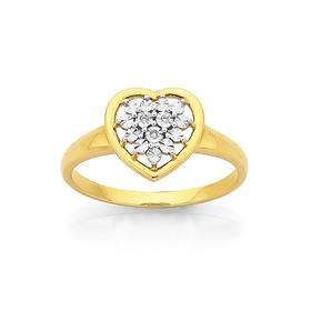 9ct-Diamond-Heart-Ring on sale