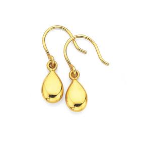 9ct-Pear-Drop-Earrings on sale