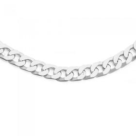 Sterling+Silver+55cm+Flat+Curb+Gents+Chain